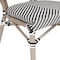 Flash Furniture Marseille Thonet French Bistro Stacking Chair, Black/White Textilene/Bamboo Print Alum Frame, 2PK 2-SDA-AD642002S-TXT-BLKWH-LTNAT-GG - alternate 4